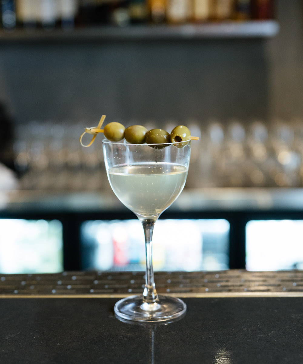 a dirty martini from The Reveley in Perth