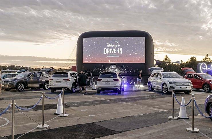 a drive-in cinema 