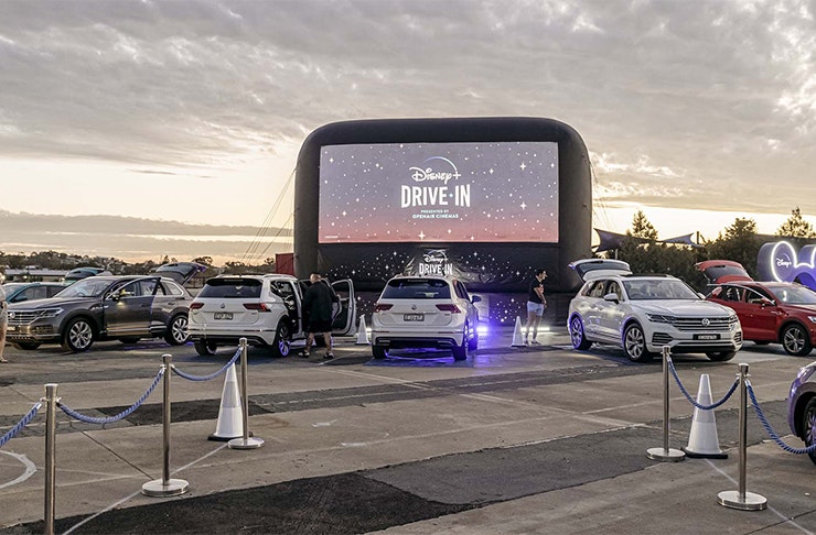 a drive-in cinema 