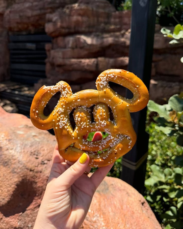 disneyland mickey mouse pretzel