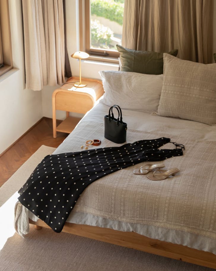 dress on bed by flo & frankie 