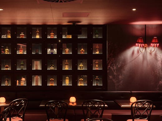 The private whisky room at Eau de Vie Sydney