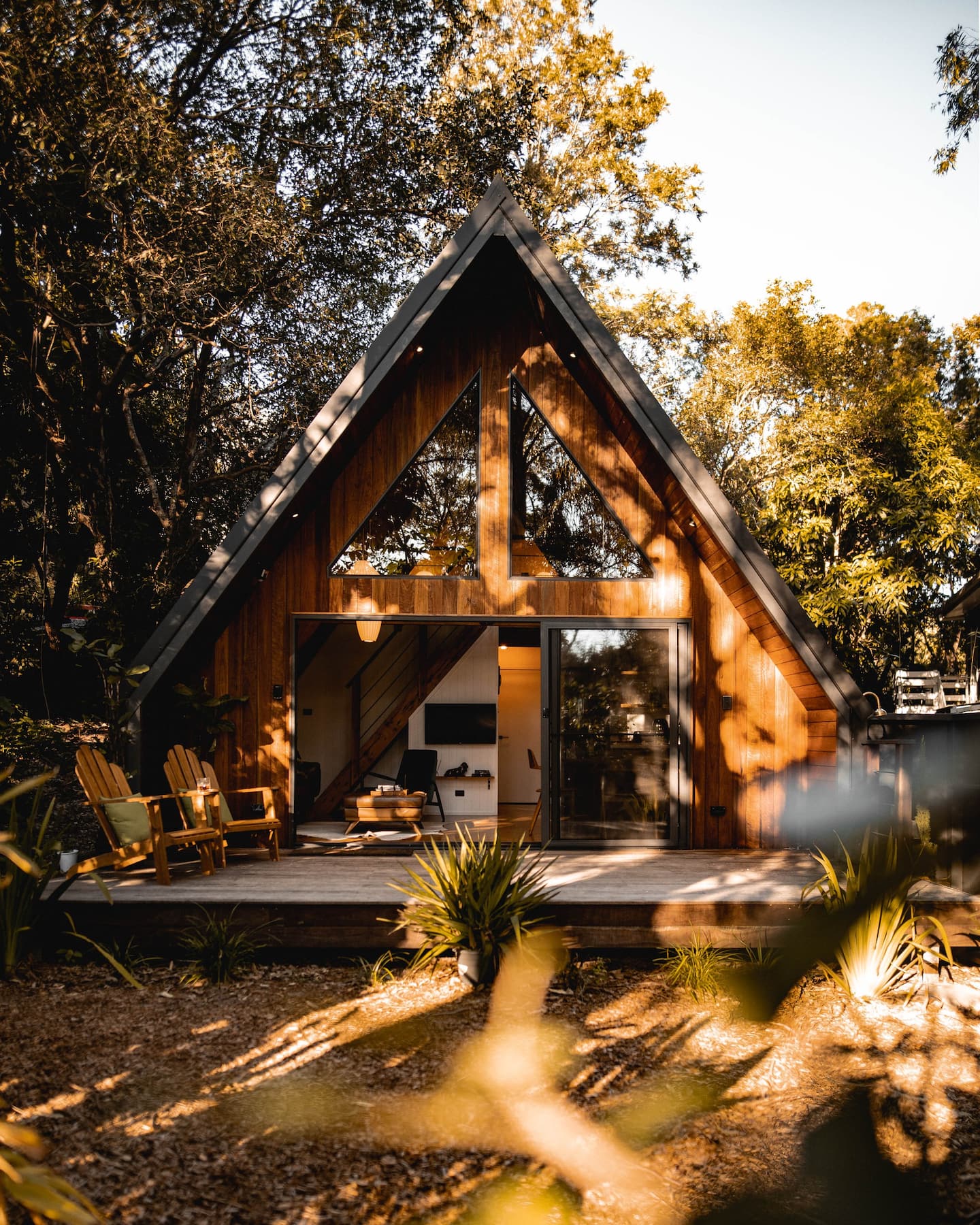 a triangle shaped house 