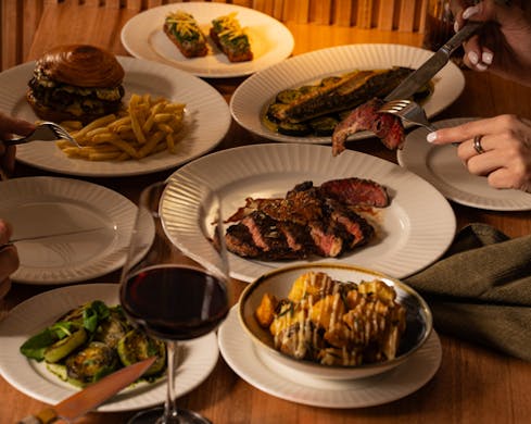 food spread at elliotts balmain restaurant