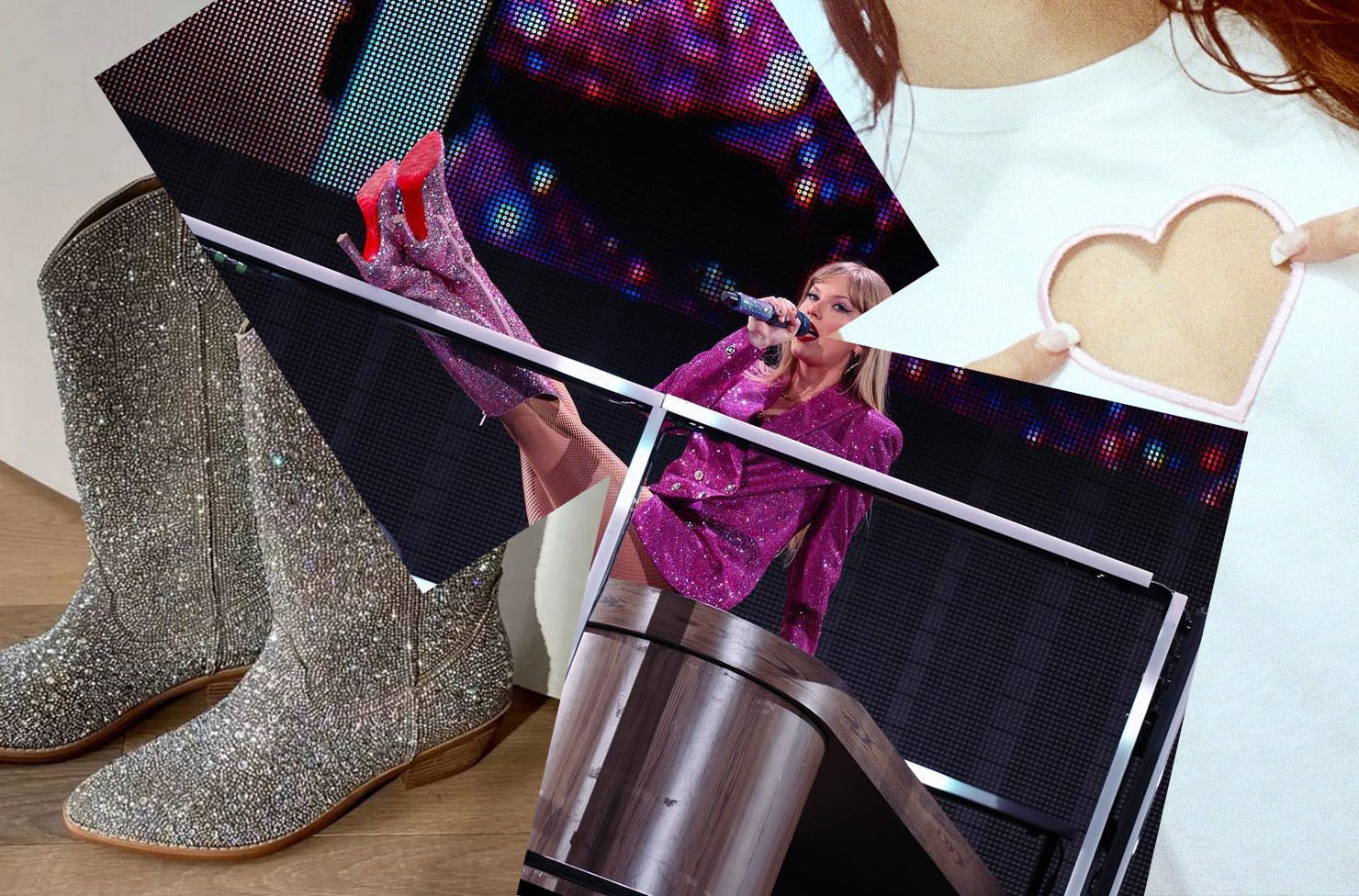 A collage of Taylor Swift Eras Tour outfit ideas