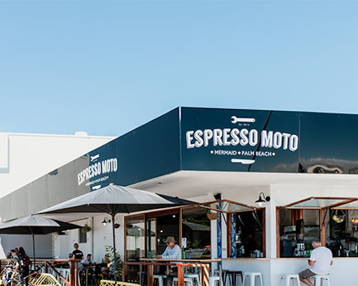 the exterior of the new mermaid beach espresso moto venue