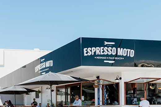 the exterior of the new mermaid beach espresso moto venue