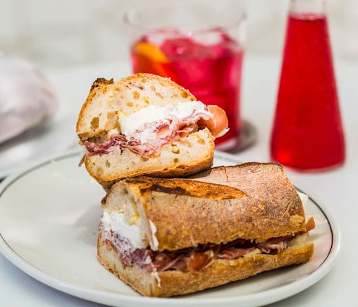 A sandwich from Fabbrica Pasta Shop. 