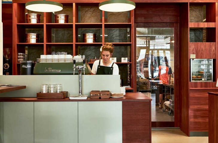 The inside of a bakery, a top lunch melbourne spot. 