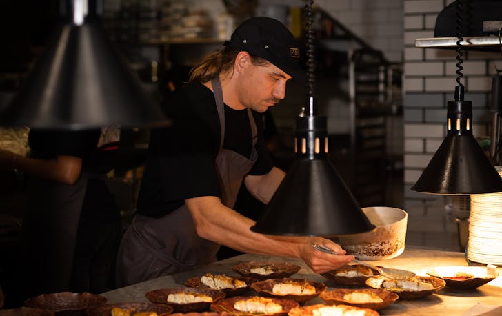 Paul 'Yoda' Iskov from Fervor in the kitchen