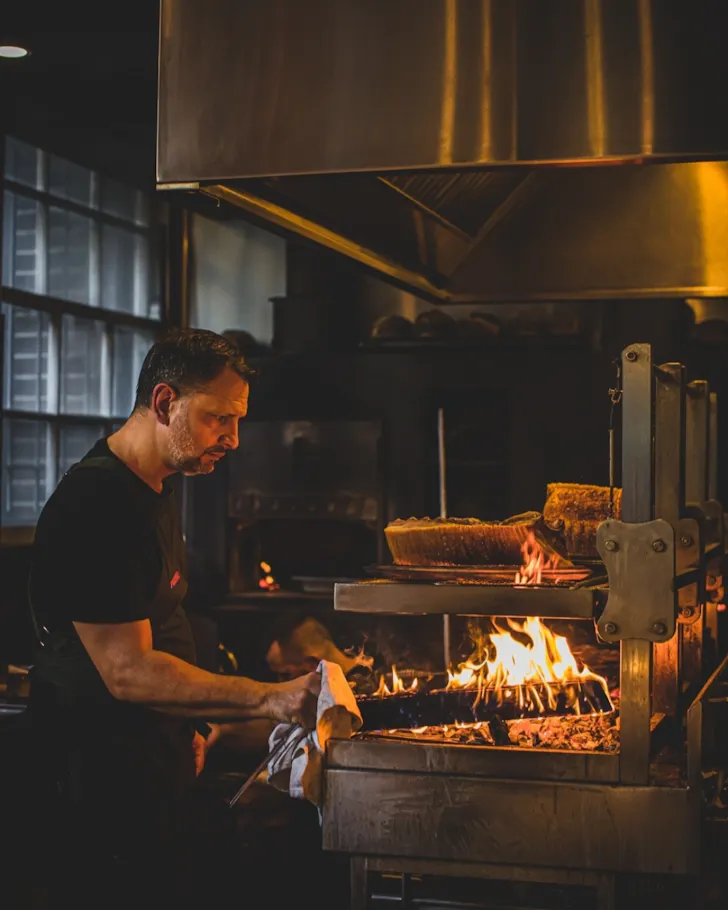 Firedoor charcoal cooking