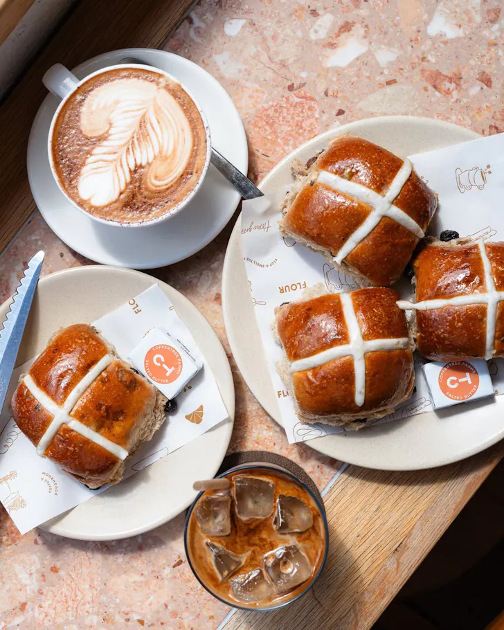 Flour hot cross buns