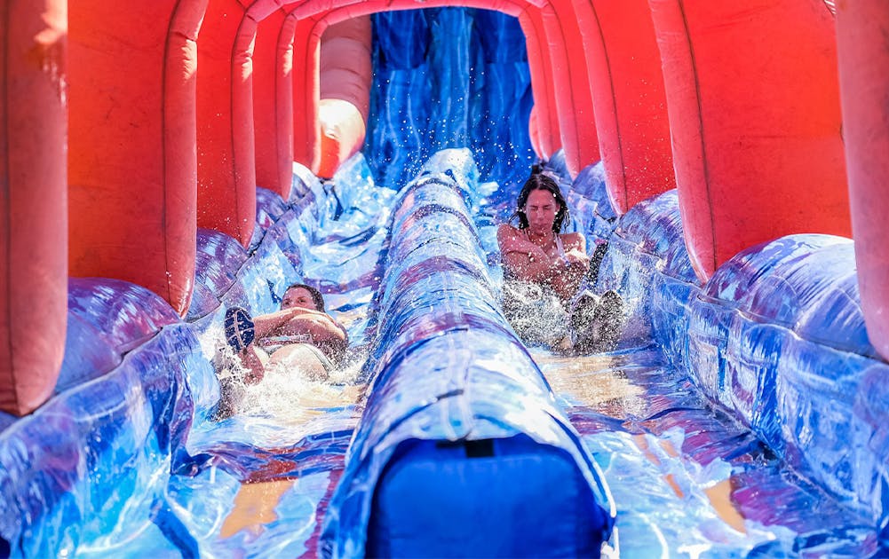 You Can Race Through Foam Pits And Down Waterslides On This 5K Fun Run