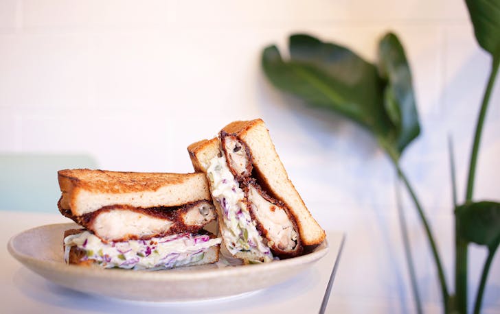 Katsu chicken sando from Forklore