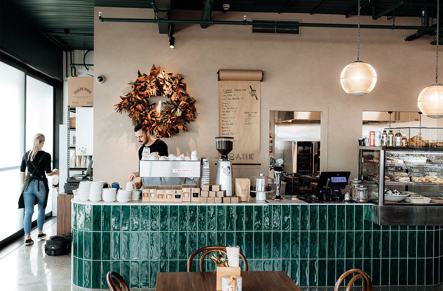 The interior of FRANK cafe in Hamilton.