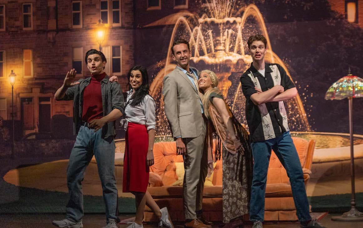 performers dressed as characters from Friends