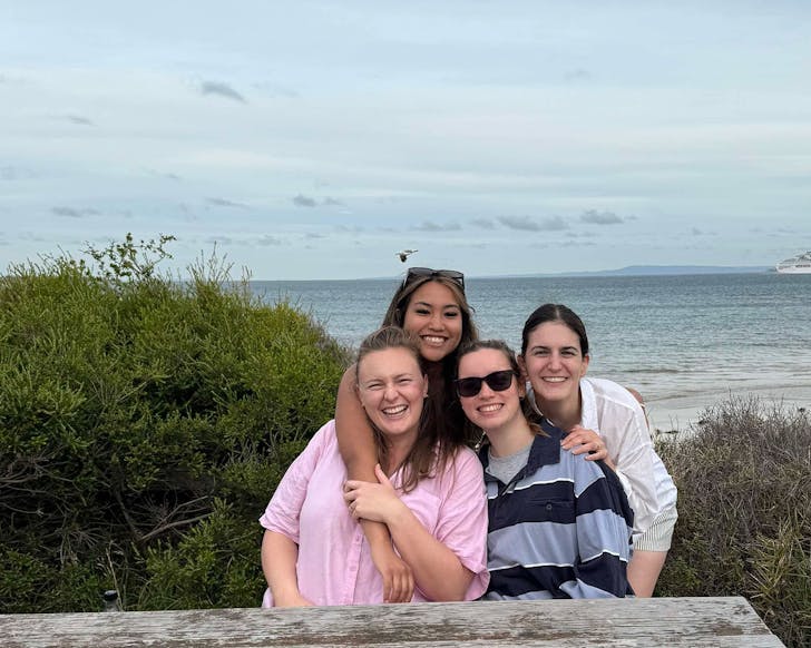 friends at the beach