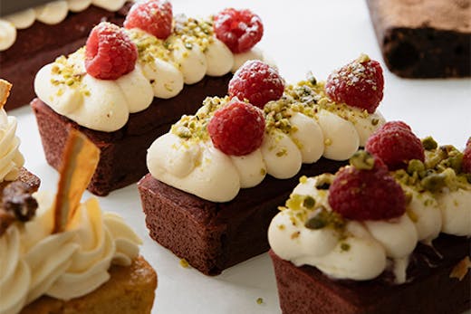 close up of a pastry