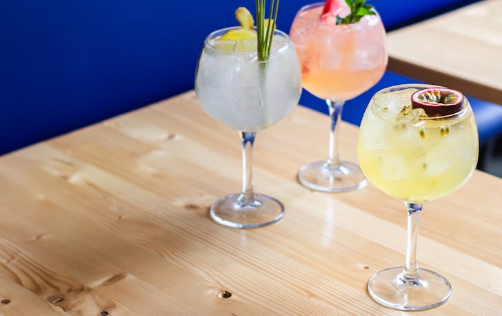 three large g&ts; 