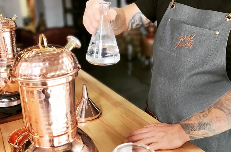A gin masterclass in action at Gold Coast distillery, Wildflower Gin.