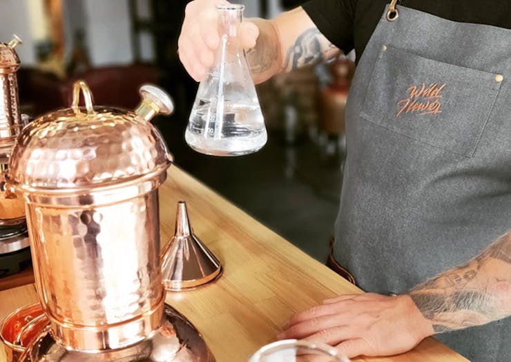 A gin masterclass in action at Gold Coast distillery, Wildflower Gin.
