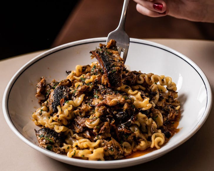 A plate of gluten-free pasta at Ragazzi, a gluten-free restaurant in Sydney