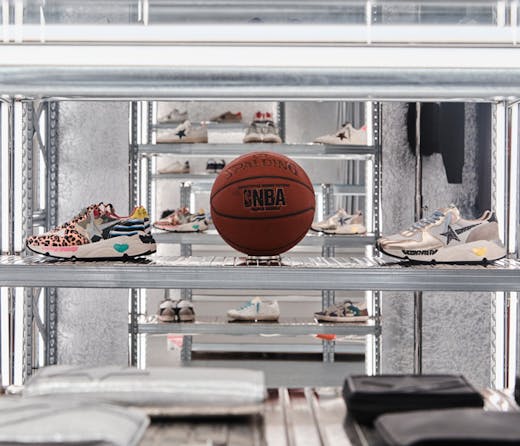 Golden Goose sneakers on display at the Bondi Junction store in Sydney. 