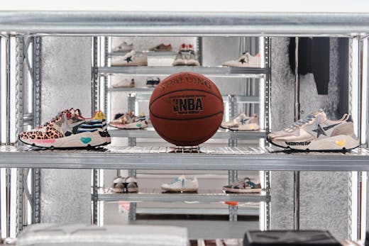 Golden Goose sneakers on display at the Bondi Junction store in Sydney.