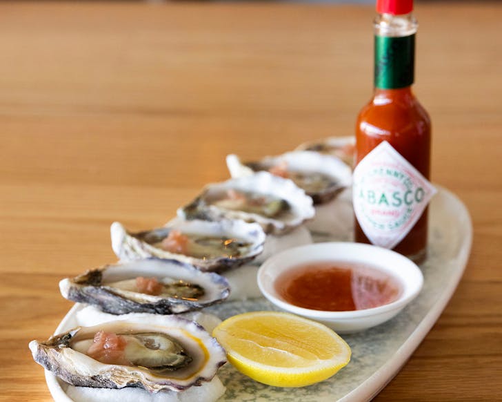 plate of oysters from good company