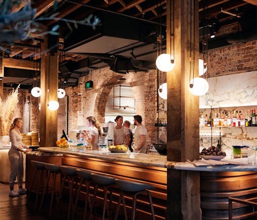The bar at Grana restaurant in Sydney