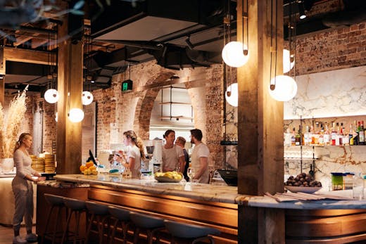 The bar at Grana restaurant in Sydney
