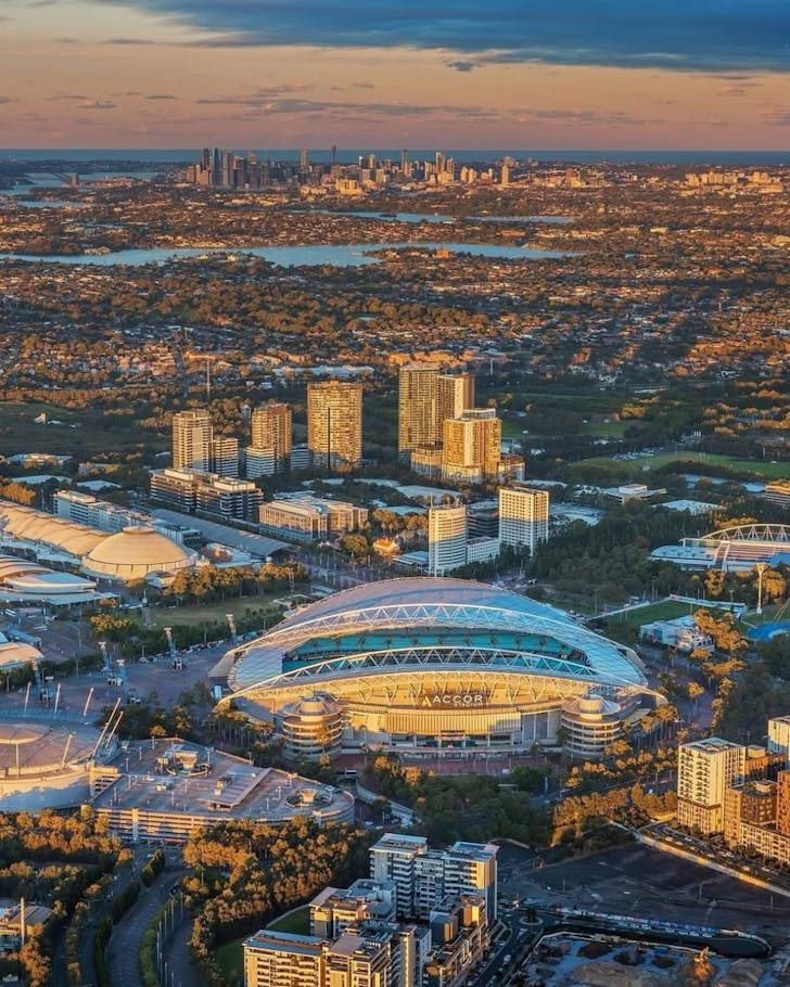 a birds eye view of accor stadium