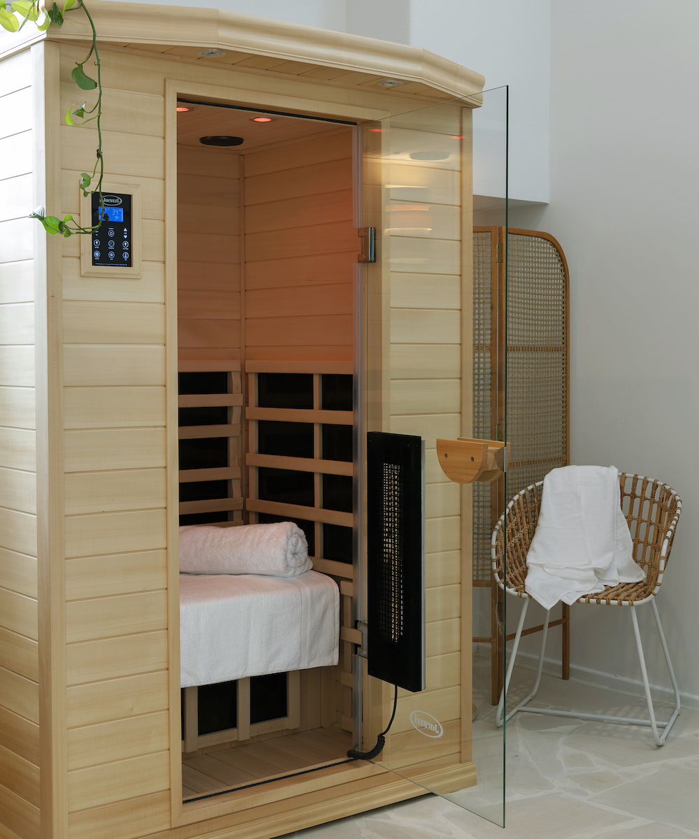 the sauna at Greenhaus Studio