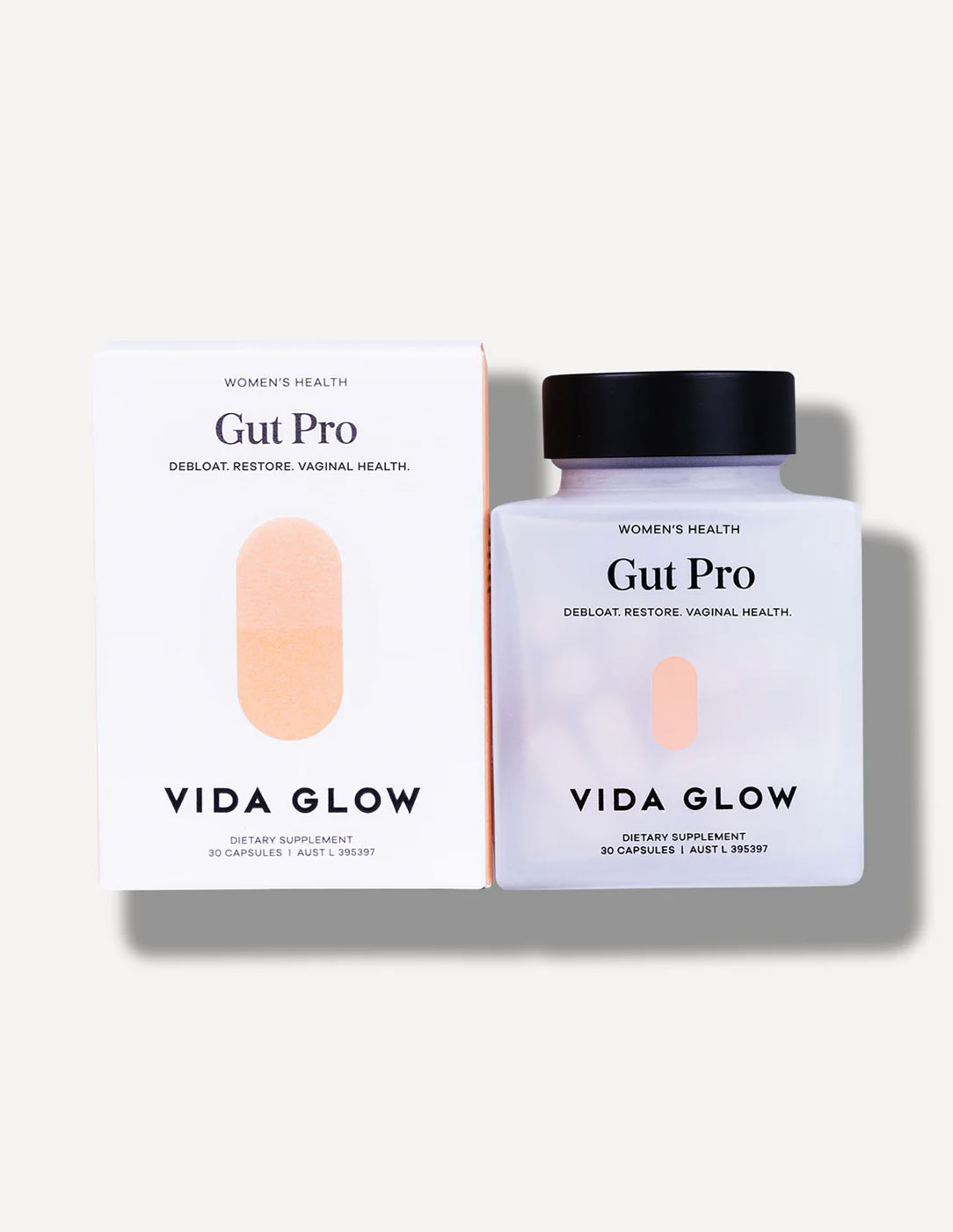 Vida Glow’s Gut Pro supplement support bloating and vaginal health