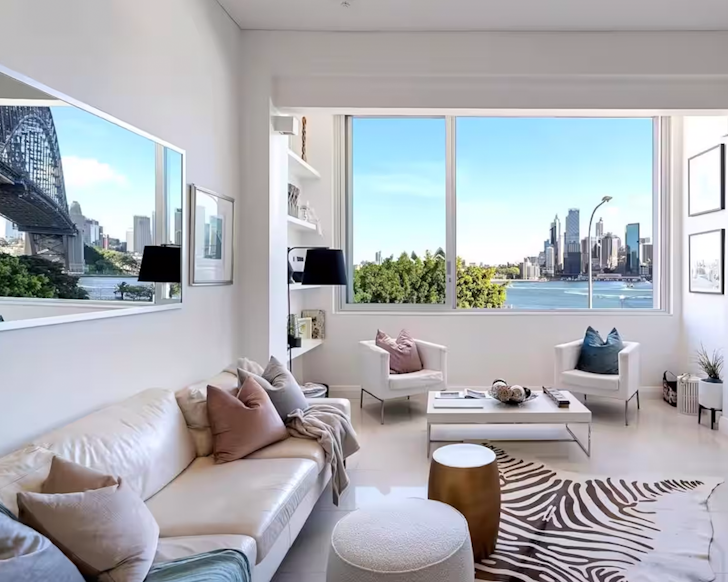 harbourview apartment sydney airbnb interior living space