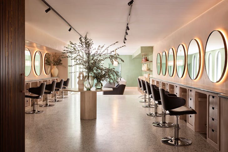 The interior at Headcase Hair Sydney, designed by Amanda Talbot. 