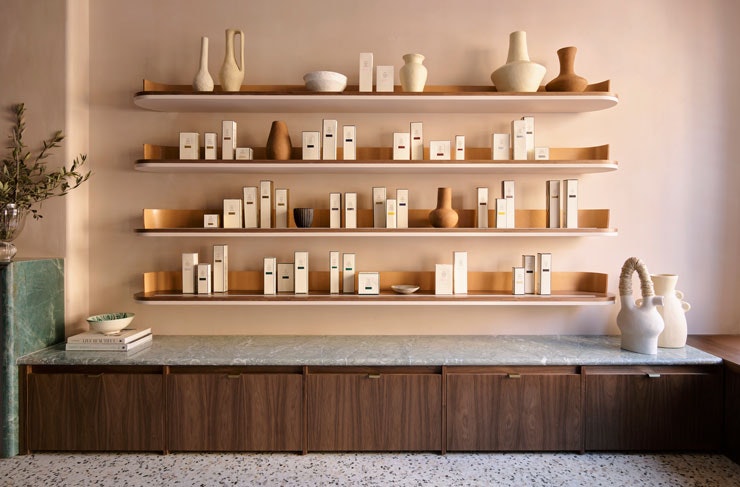 The interior at Headcase Hair Sydney, designed by Amanda Talbot. 