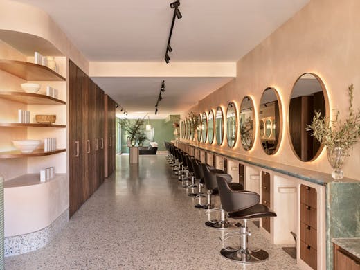 The interior of Headcase Hair salon in Paddington, Sydney. 