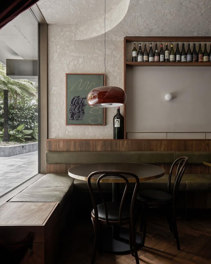 A moody, low-lit table at Bar Heather in Byron Bay