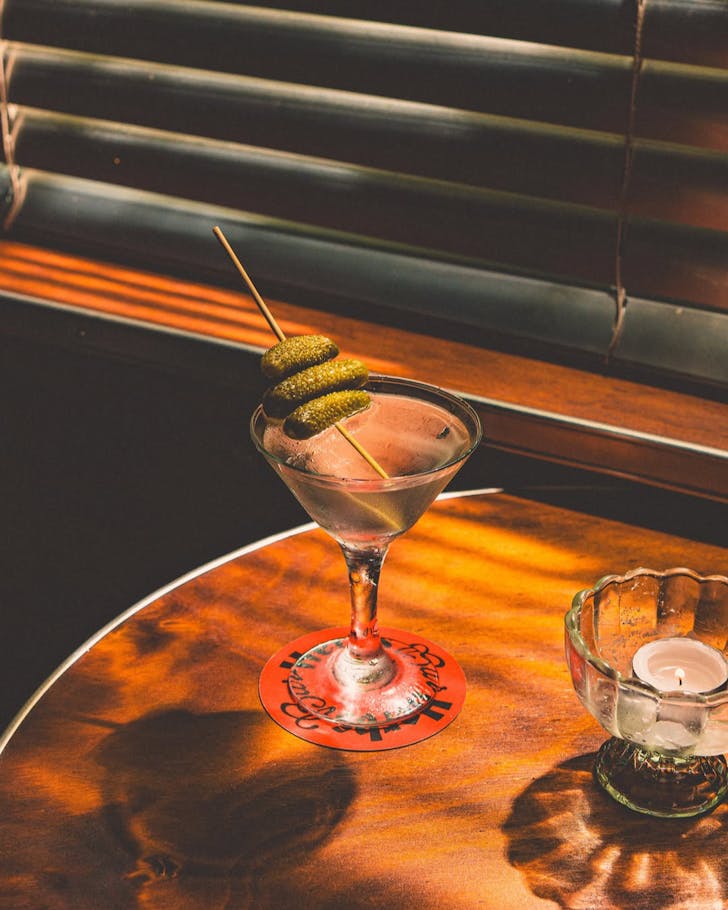 Bar Herbs pickle martini