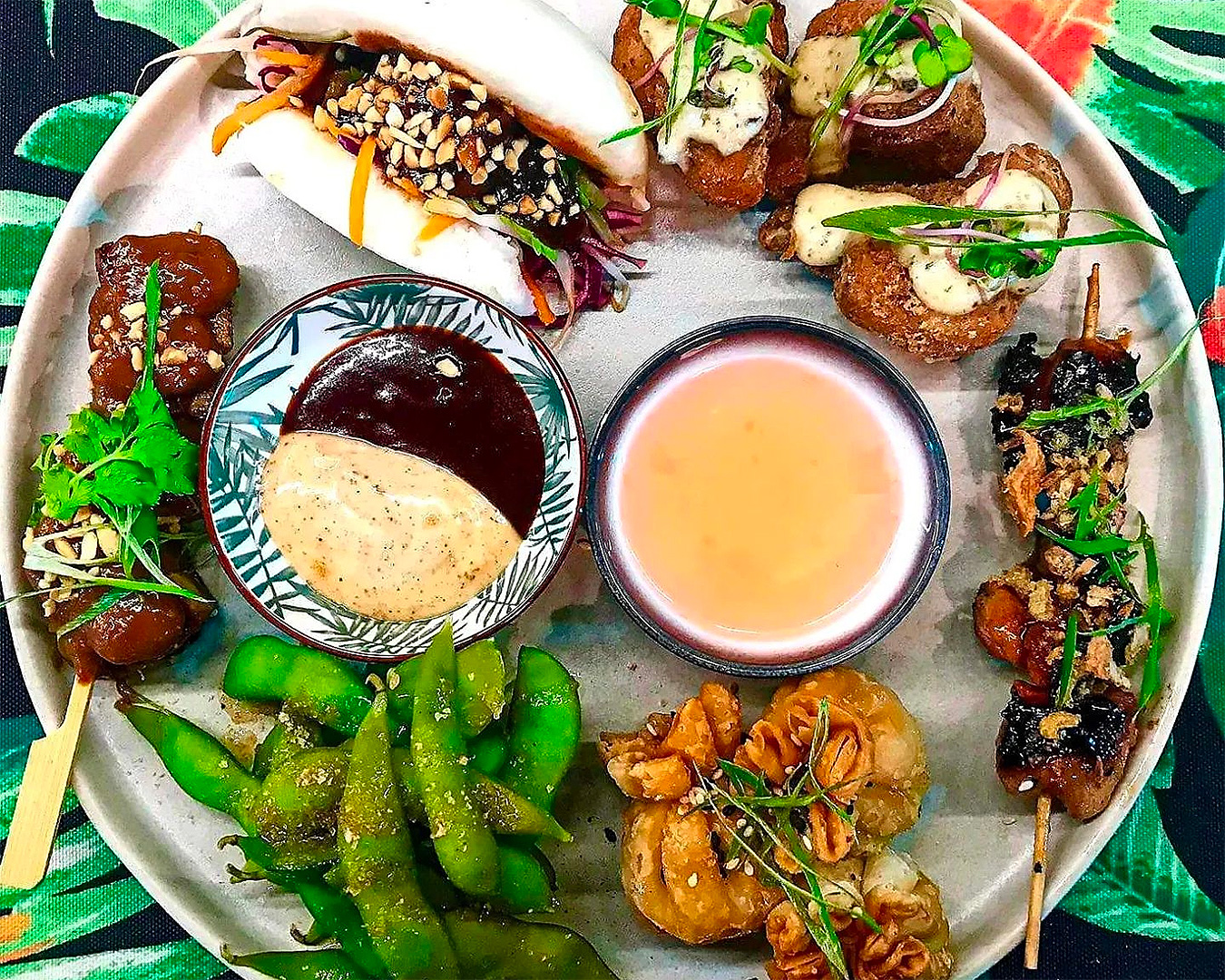 Taste of Asia tasting platter at The Hidden Village, one of the best Eat, Drink Love Ponsonby deals.