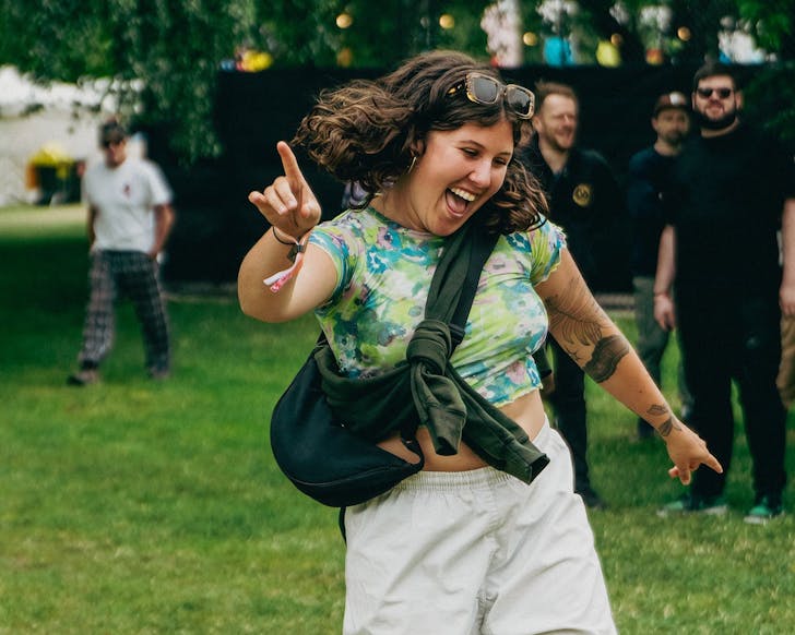 a woman dancing
