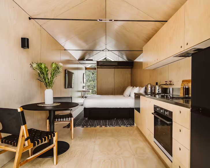 the hideaway at barranca jervis bay airbnb tiny home nsw near sydney 