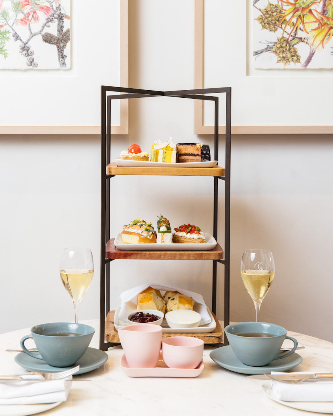 A beautiful afternoon tea at Cape Arid Rooms in Perth's CBD