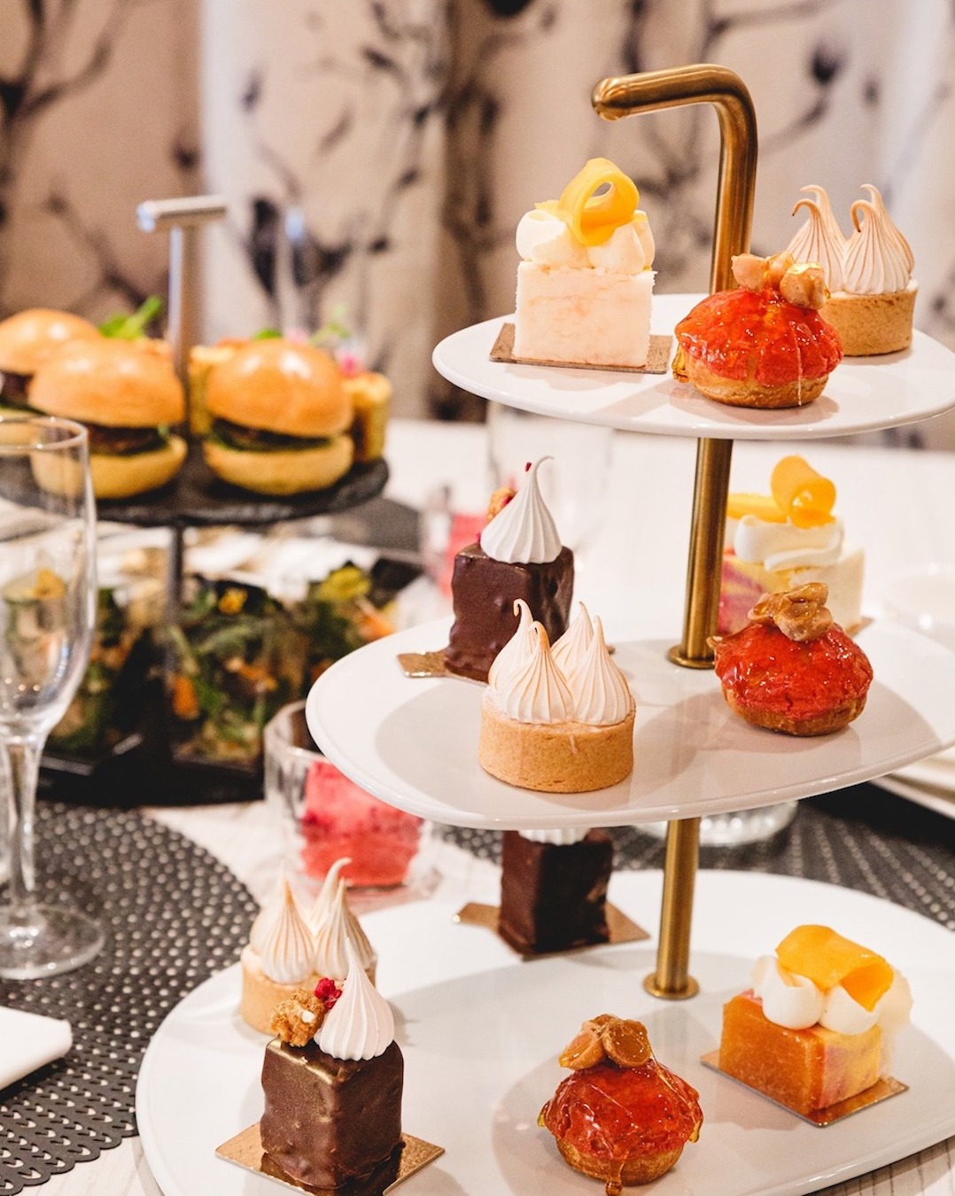 high tea towers filled with treats at Bites By D