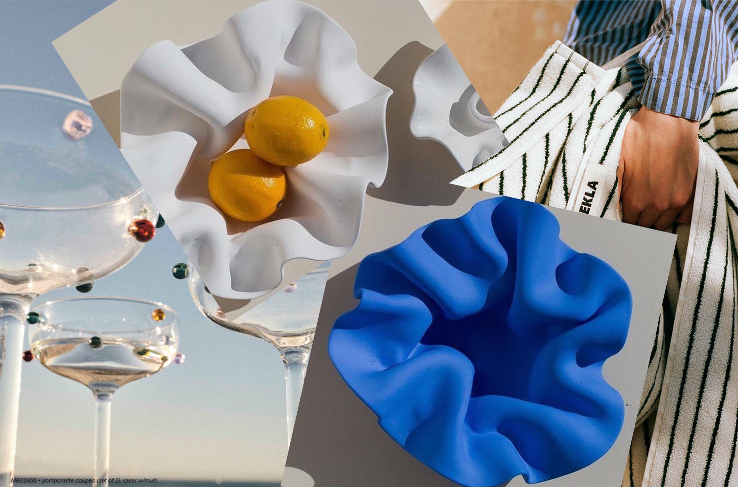 A collage of homewares gifts