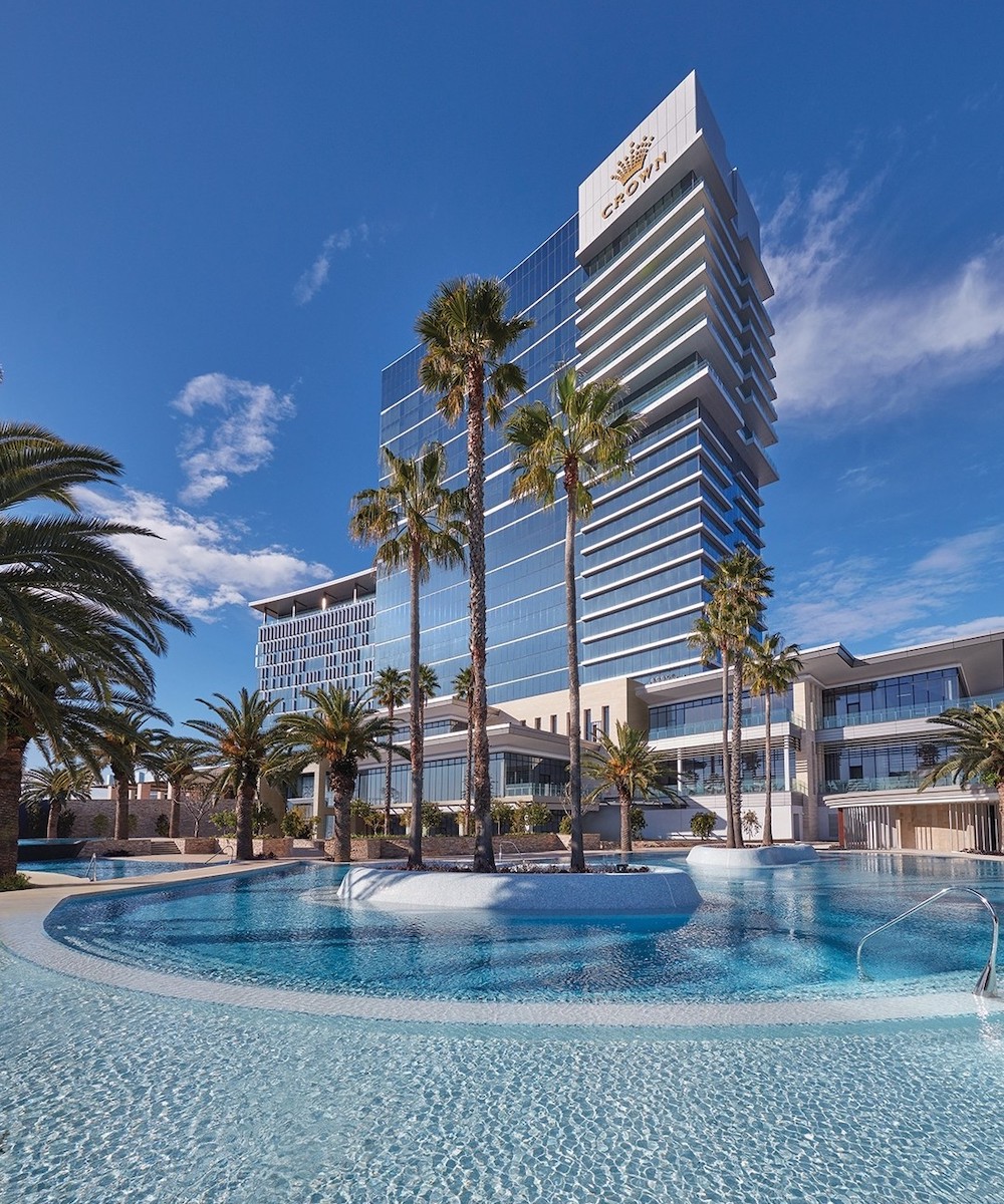 Hotel pool at Crown Towers