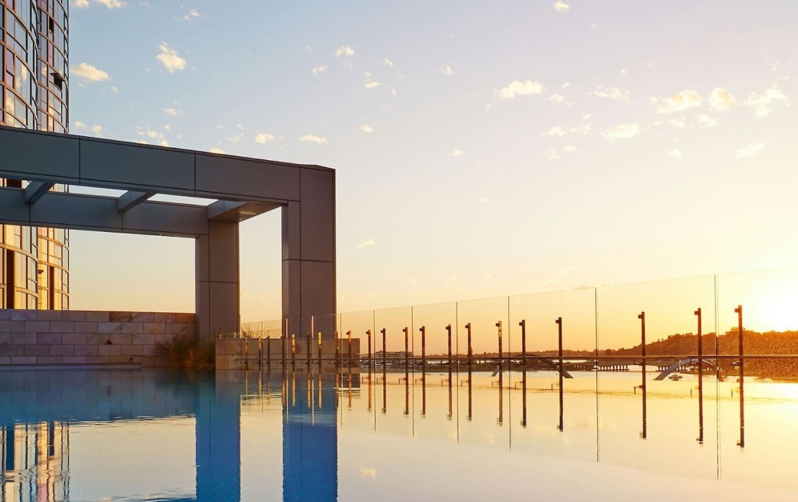 Hotel pool at The Ritz Carlton, Perth