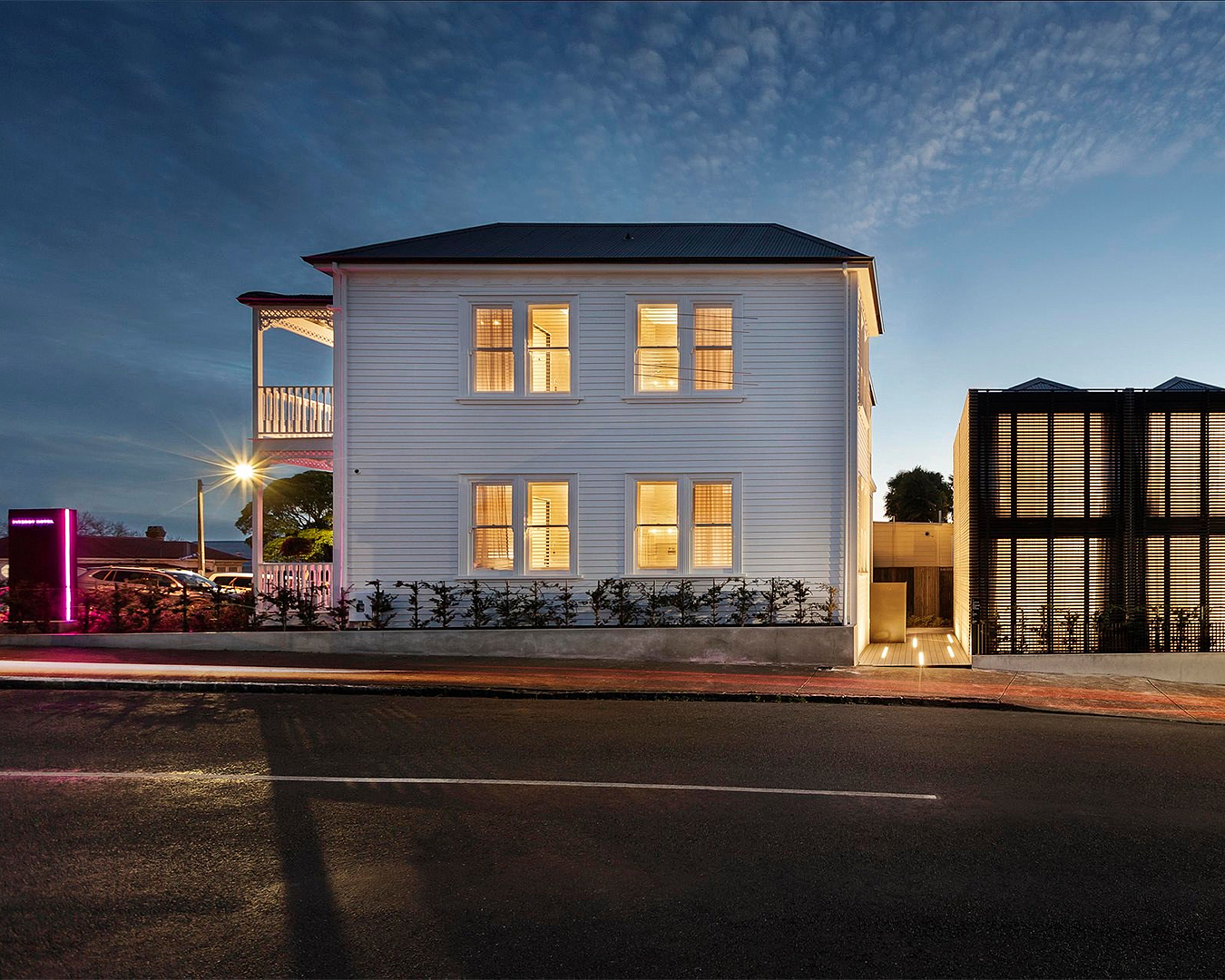 The exterior of Hotel Fitzroy in Grey Lynn.