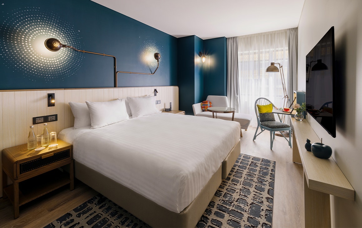 interior o room at hotel indigo